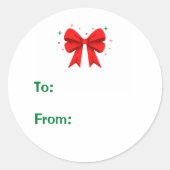 Kerstboer Label sticker (Voorkant)