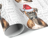 Kerstboer voor de feestdag in Hondenliefhebber Cadeaupapier (Rol Hoek)