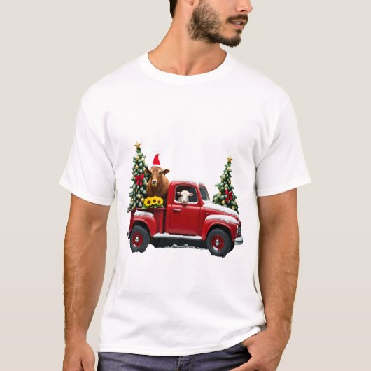 Kerstboerderij (2) t-shirt (Voorkant)