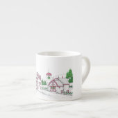 Kerstboerderij espressokop espresso kop (Voorkant rechts)