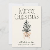 Kerstboerderij foto feestdagenkaart (Voorkant)