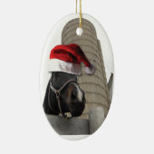 kerstBoerderij Keramisch Ornament (Rechts)