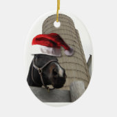 kerstBoerderij Keramisch Ornament (Voorkant)