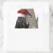 kerstBoerderij Rechthoekige Sticker (Tas)