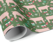 Kerstboerderijfeestdag Cadeaupapier (Rol Hoek)