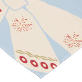 Kerstbogen Coquette Blauw Korte Tafelloper (Hoek)