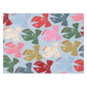 Kerstbogen Coquette Blauw Tafelkleed (Voorkant (Horizontaal))