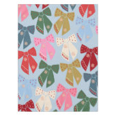 Kerstbogen Coquette Blauw Tafelkleed (Voorkant)