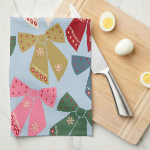 Kerstbogen Coquette Blauw Theedoek