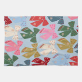 Kerstbogen Coquette Blauw Theedoek (Horizontaal)