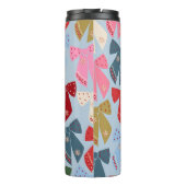 Kerstbogen Coquette Blauw Thermosbeker (Achterkant)