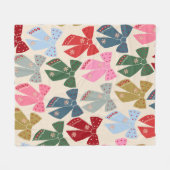 Kerstbogen Coquette Fleece Deken (Voorkant (Horizontaal))