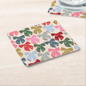 Kerstbogen Coquette Kartonnen Onderzetters (Schuin)