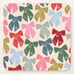 Kerstbogen Coquette Kartonnen Onderzetters<br><div class="desc">Kerstbogen - Coquette Ribbons.</div>