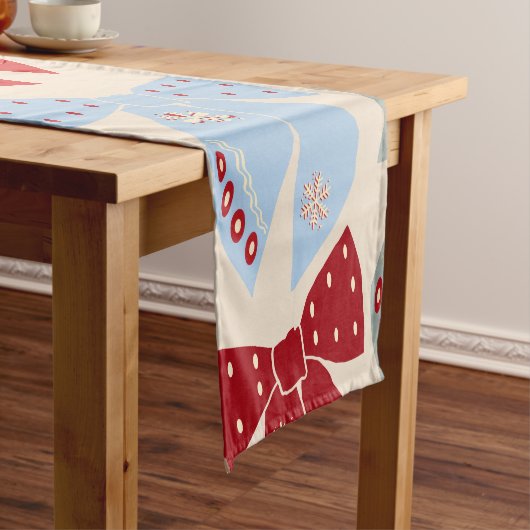 Kerstbogen Coquette Korte Tafelloper (Voorbeeld)