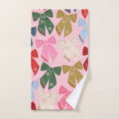 Kerstbogen Coquette Roze Bad Handdoek (Handdoek)