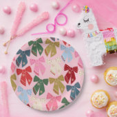 Kerstbogen Coquette Roze Papieren Bordje (Feest)