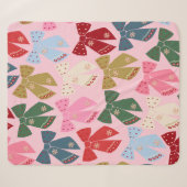 Kerstbogen Coquette Roze Sherpa Deken (Voorkant (horizontaal))
