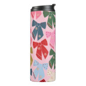 Kerstbogen Coquette Roze Thermosbeker (Gedraaid links)