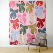 Kerstbogen Coquette Roze Wandkleed (In situ)