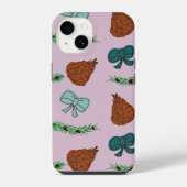 Kerstbogen en dennenappels iPhone hoesje (Achterkant)