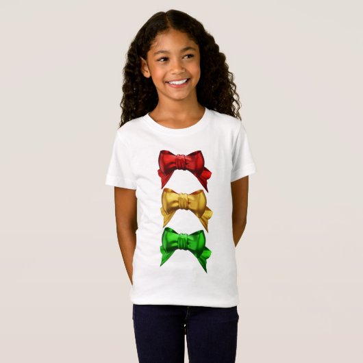Kerstbogen Meisjes T-shirt (Voorkant volledig)