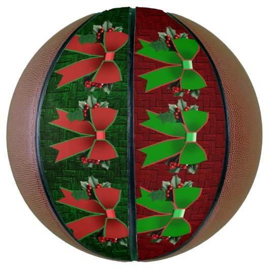 Kerstbogen met Holly Bows basketbal (Verticaal)