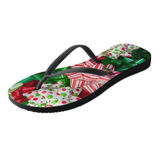 kerstbogen teenslippers (Schuin)
