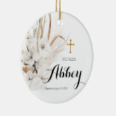 Kerstbohemiemornament God zegene Keramisch Ornament (Rechts)