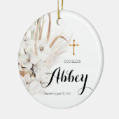 Kerstbohemiemornament God zegene Keramisch Ornament (Links)