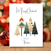 Kerstboho bomen Kerstmis Kaart