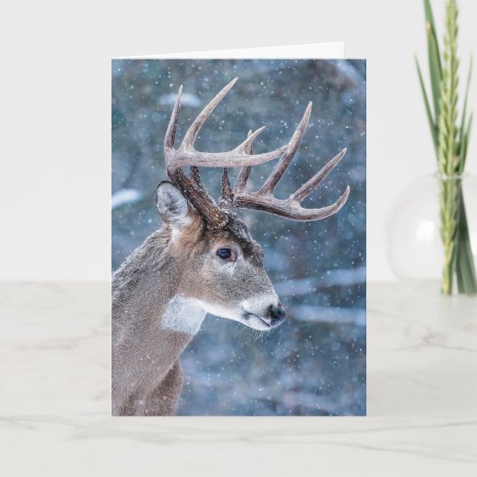 Kerstbok Feestdagen Kaart (Voorkant)
