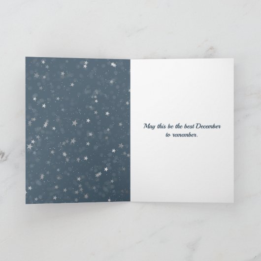 Kerstbok in een winterrivier kaart (Binnen)