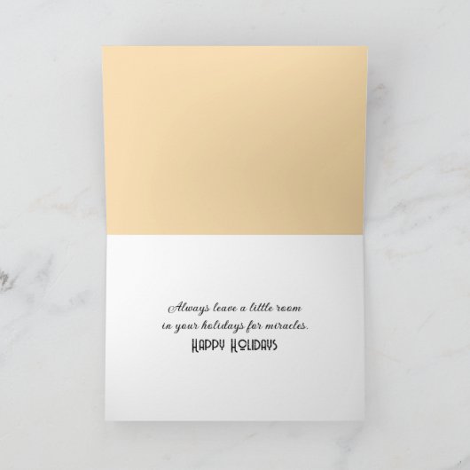 Kerstbok in het winterbos feestdagen kaart (Binnen)