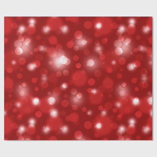 Kerstbokeh Cadeaupapier (Vlak)