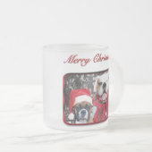 kerstboksers tegen mok (Voorkant rechts)