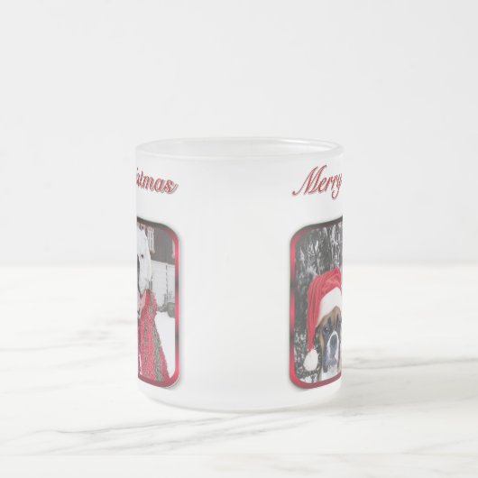 kerstboksers tegen mok (Center)