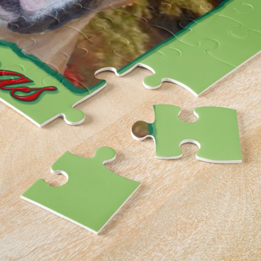 kerstbokshond legpuzzel (Zijkant)