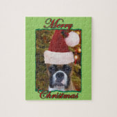 kerstbokshond legpuzzel (Verticaal)