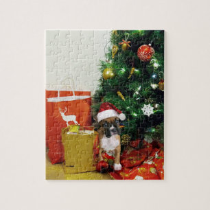 kerstbokspuppy legpuzzel