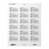 Kerstbollen, Lichtslingers, Retouradres Etiket (Full Sheet)