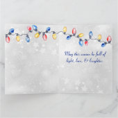 Kerstbollen, Strijklichten, Vakantie Groet Kaart (Binnen)