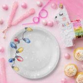 Kerstbollen, Strijklichten, Vakantie Papieren Bordje (Feest)