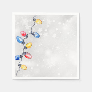 Kerstbollen, Strijklichten, Vakantie Servet