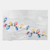 Kerstbollen, Strijklichten, Vakantie Theedoek (Horizontaal)