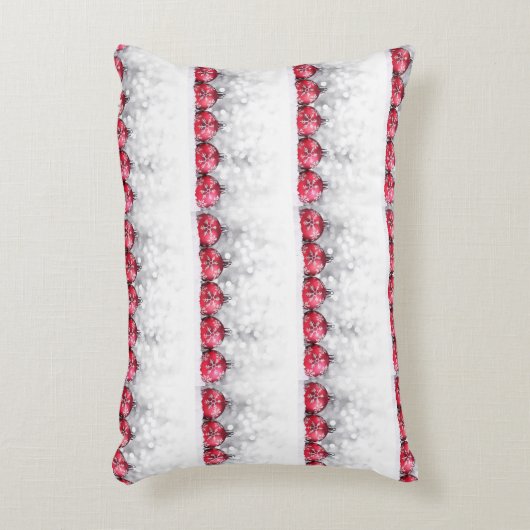 **KERSTBOLLEN** ZILVEREN ACHTERKANT ACCENT KUSSEN (Voorkant(Verticaal))