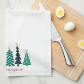 Kerstbomen Κύπρος Κύπρος ικεΗΣ ΗΣ α Kitchen Handdo Theedoek (Quarter Fold)