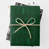 kerstbomen 2 inpakpapier vel (In situ)