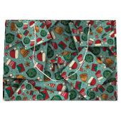 kerstbomen [3D] en kerstmanden Groot Cadeauzakje (Voorkant)