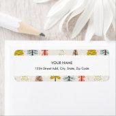 Kerstbomen — Aangepast retouradres Etiket (Insitu)